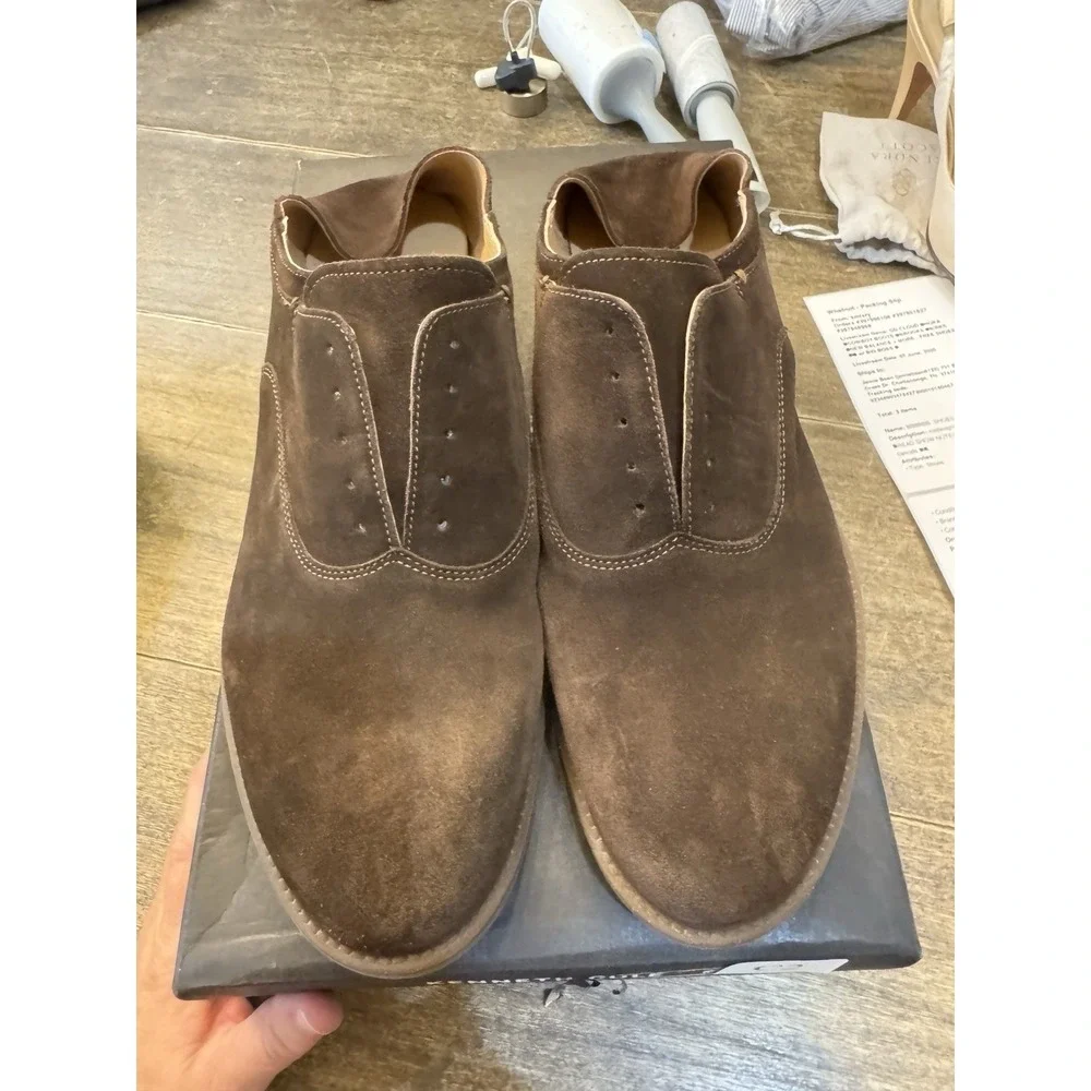 Kenneth Cole New York Men's Rustin Laceless‎ Cb Oxford Size 11 Suede Brown